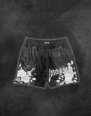 BLACK FLOWERS SHORTS