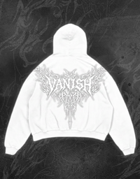 WHITE "VANISH" HOODIE