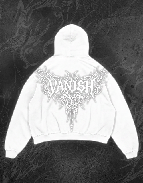 WHITE "VANISH" HOODIE