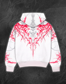 WHITE SKULL ZIP-UP