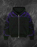PURPLE SKULL ZIP-UP