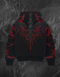 RED SKULL ZIP-UP