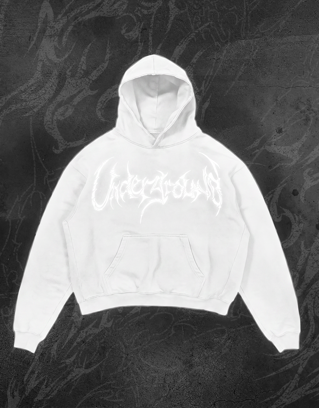 WHITE "VANISH" HOODIE